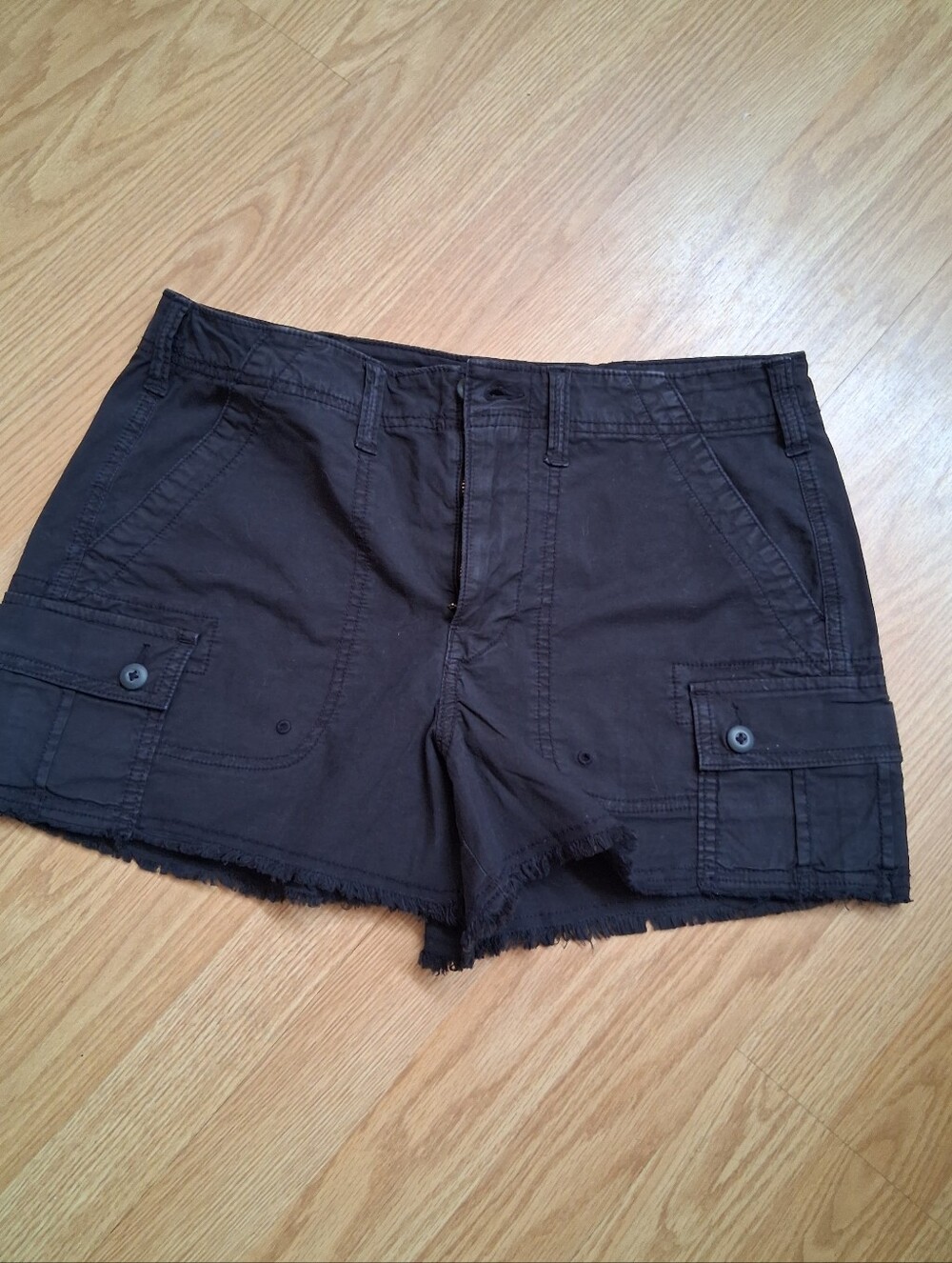 American Eagle Outfitters Black Cargo Shorts